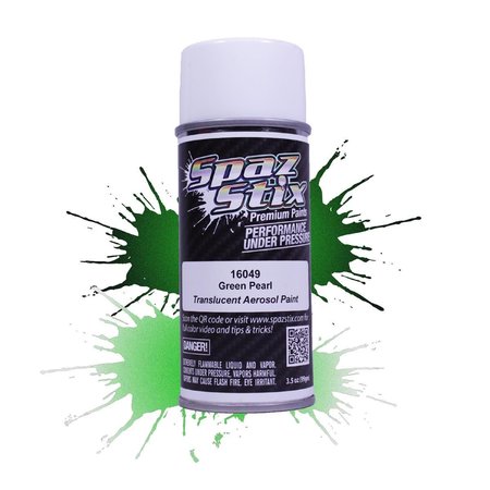 SPAZ STIX 3.5 oz Pearl Aerosol Paint - Green SP298486